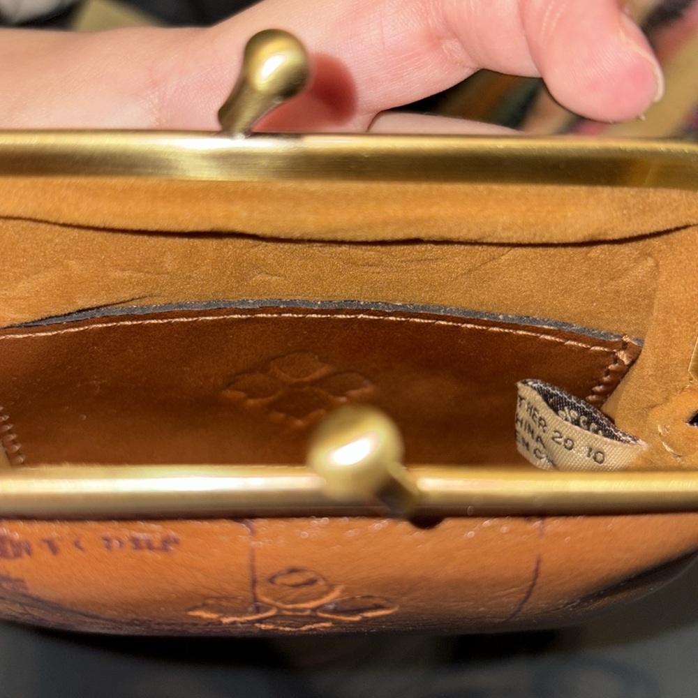 Brand New Patricia Nash English Garden Map Borse Coin Purse - Picture 3 of 3